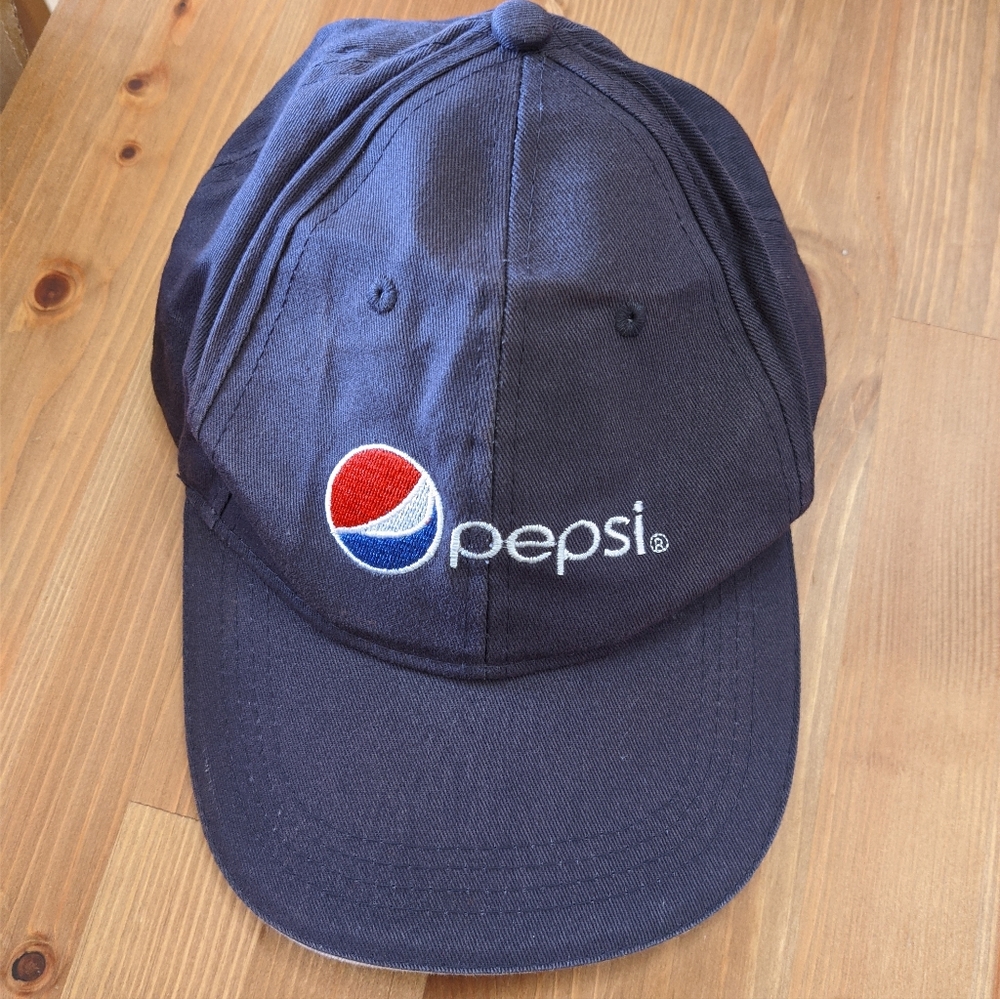 2010s Pepsi Logo Branded Dark Blue Baseball Cap